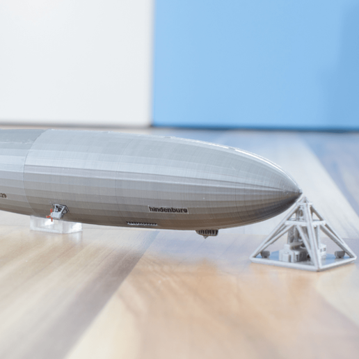 🚢 LZ-129 ヒンデンブルク - スケール 1/1000・無料 STL ファイル（3D